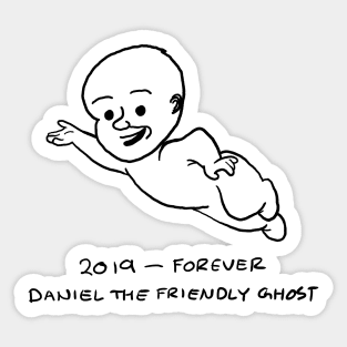 Daniel the Friendly Ghost Sticker